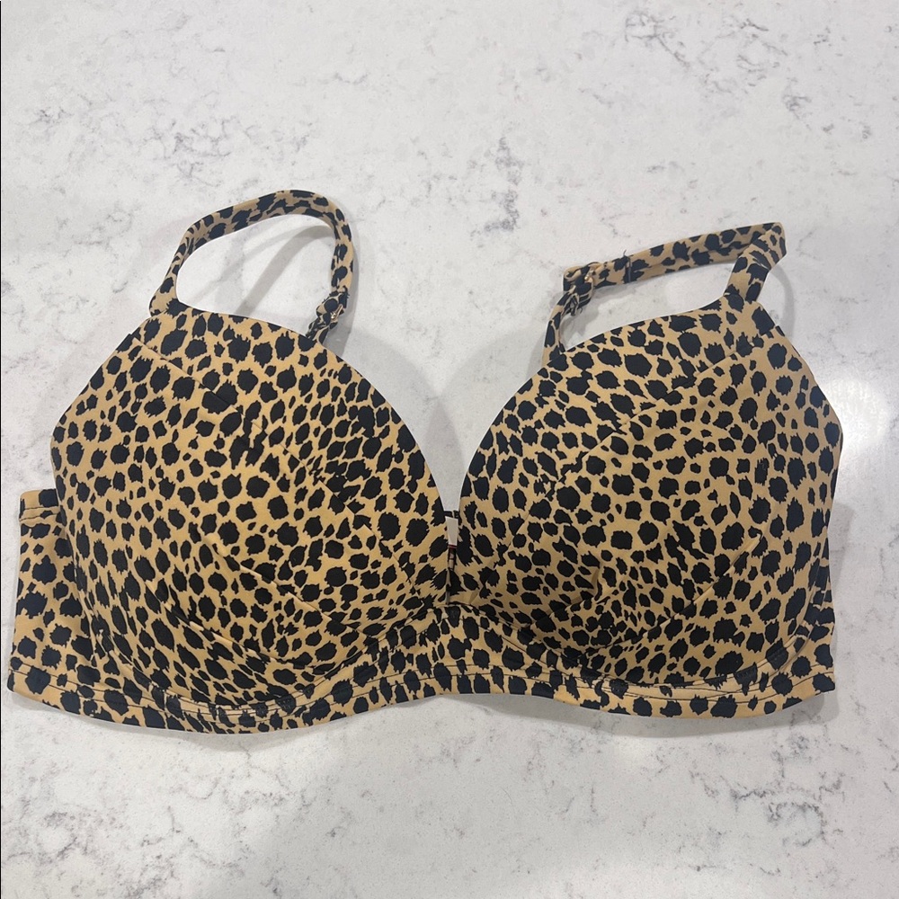 Leopard Print Victoria Secret Swim Top